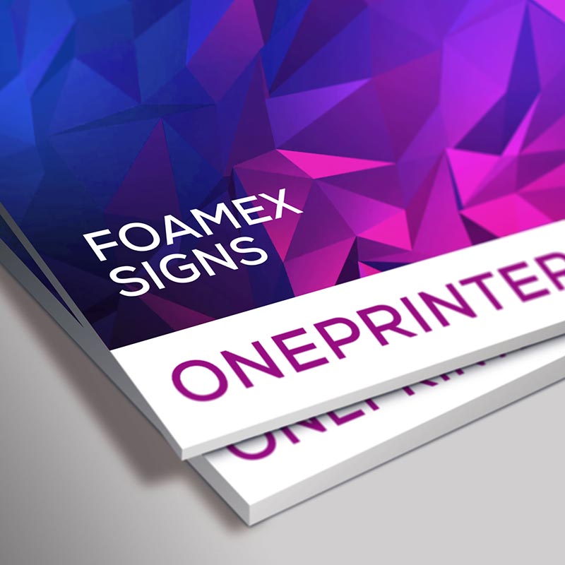 Custom Size Foamex Signs